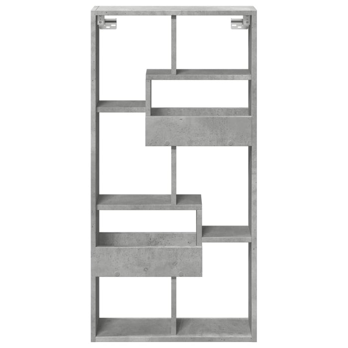 Dulap de perete, gri beton, 50x15x100 cm, lemn prelucrat - WALTI WALTI
