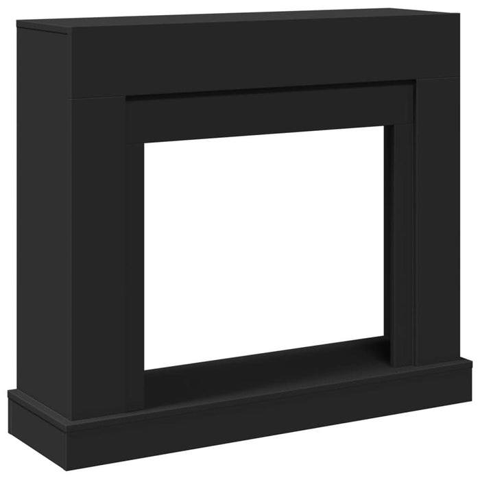 Mască de șemineu, negru, 100x30x87,5 cm, lemn prelucrat - WALTI WALTI