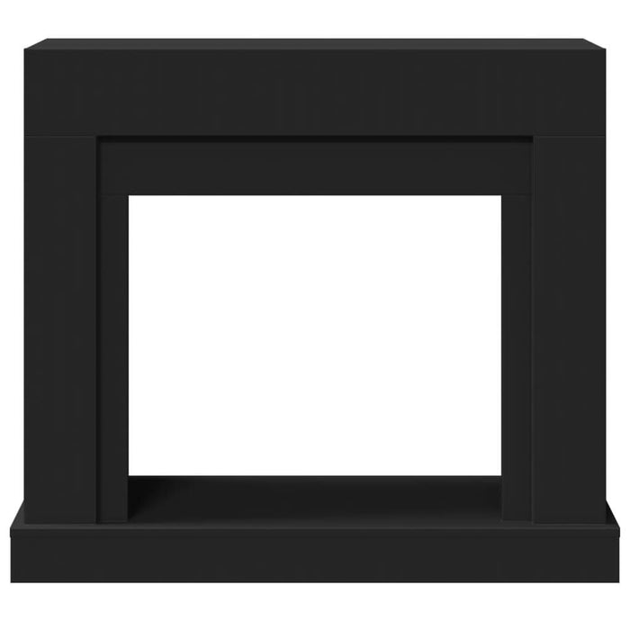 Mască de șemineu, negru, 100x30x87,5 cm, lemn prelucrat - WALTI WALTI