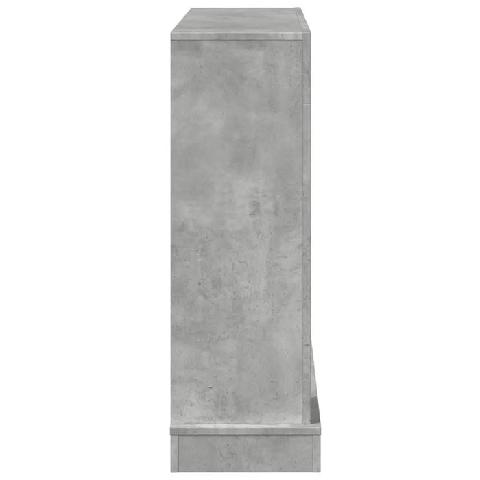 Mască de șemineu, gri beton, 100x30x87,5 cm, lemn prelucrat - WALTI WALTI