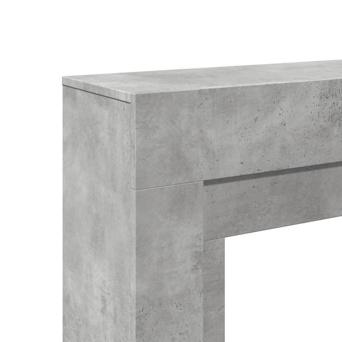 Mască de șemineu, gri beton, 100x30x87,5 cm, lemn prelucrat - WALTI WALTI