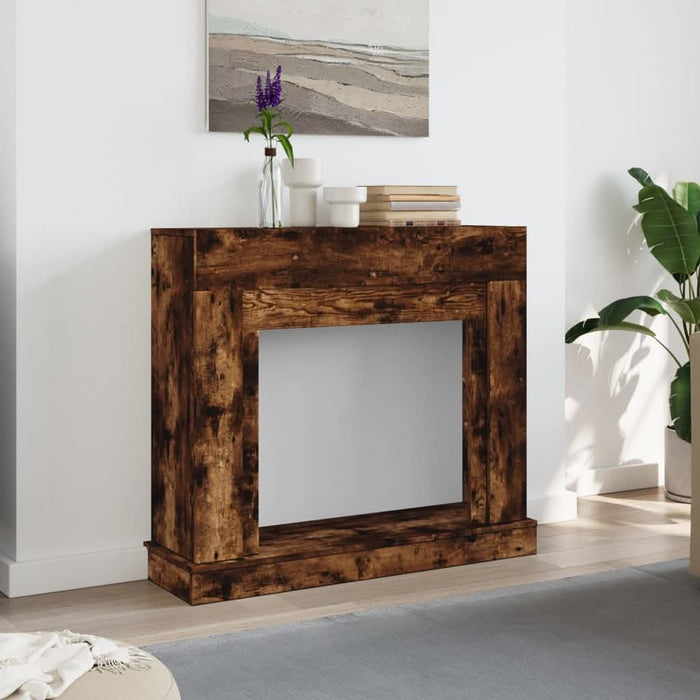 Mască de șemineu, stejar fumuriu 100x30x87,5 cm, lemn prelucrat - WALTI WALTI