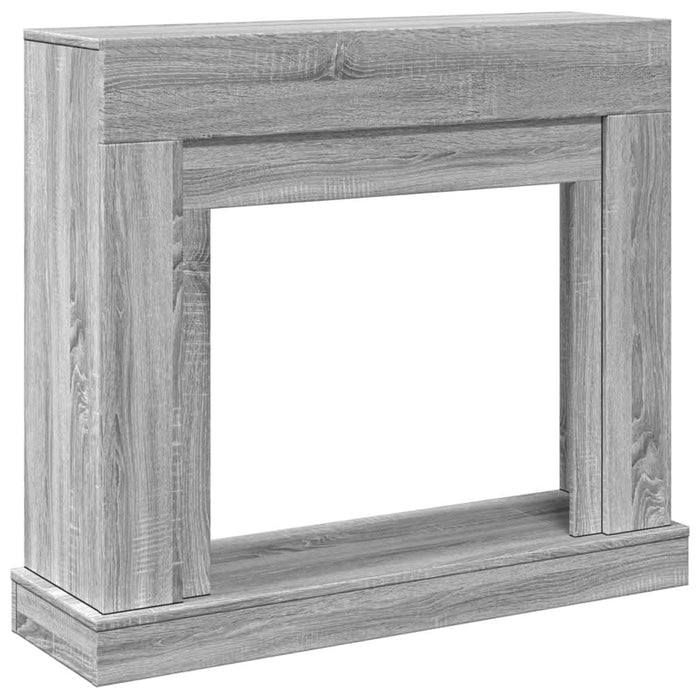 Mască de șemineu, sonoma gri, 100x30x87,5 cm, lemn prelucrat - WALTI WALTI