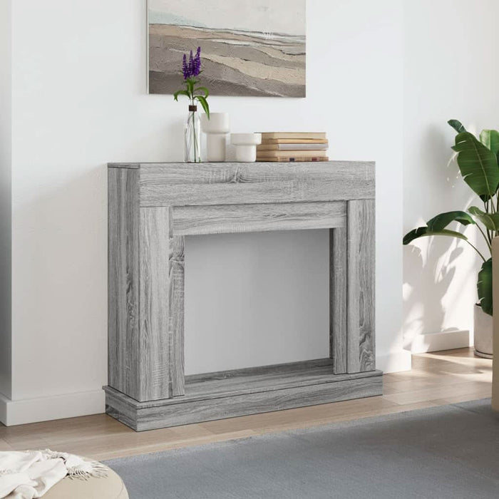 Mască de șemineu, sonoma gri, 100x30x87,5 cm, lemn prelucrat - WALTI WALTI