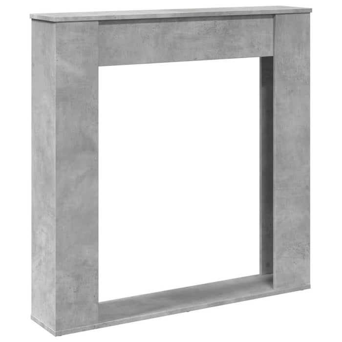 Mască de șemineu, gri beton, 100x20x100 cm, lemn prelucrat - WALTI WALTI