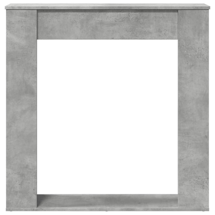 Mască de șemineu, gri beton, 100x20x100 cm, lemn prelucrat - WALTI WALTI