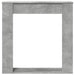 Mască de șemineu, gri beton, 100x20x100 cm, lemn prelucrat - WALTI WALTI