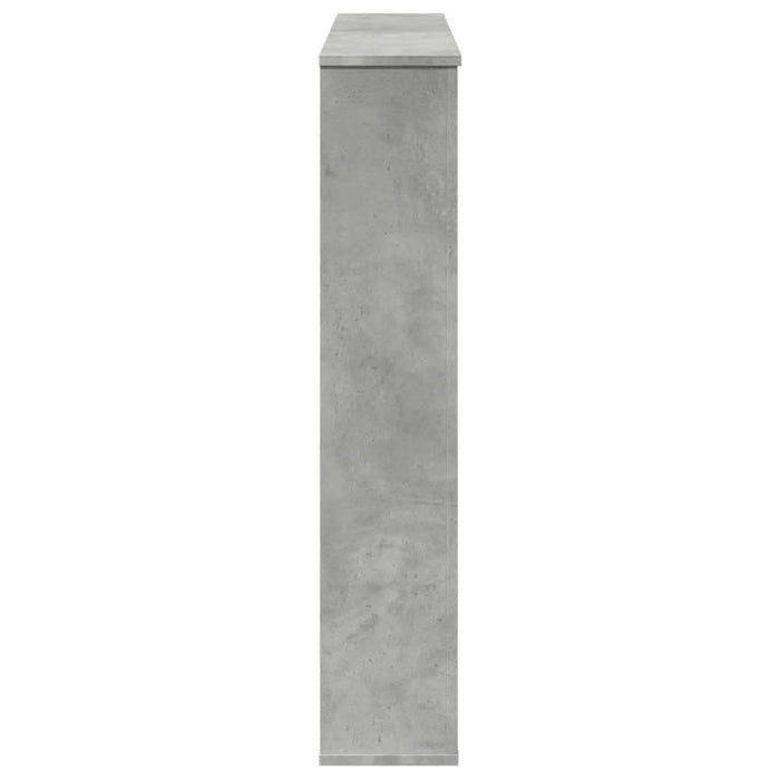 Mască de șemineu, gri beton, 100x20x100 cm, lemn prelucrat - WALTI WALTI