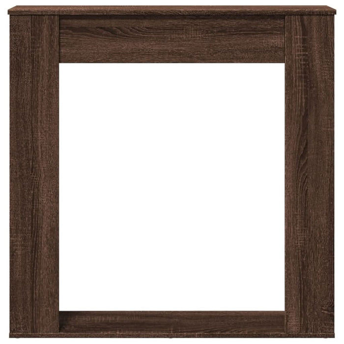 Mască de șemineu, stejar maro, 100x20x100 cm, lemn prelucrat - WALTI WALTI