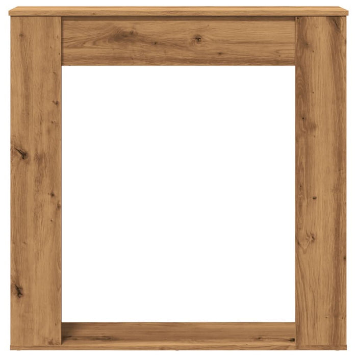 Mască șemineu, stejar artizanal, 100x20x100 cm, lemn prelucrat - WALTI WALTI
