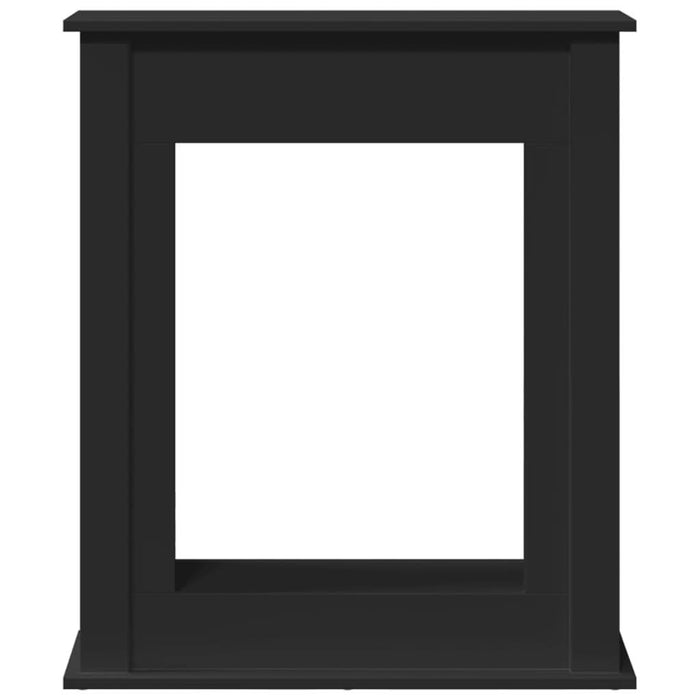 Mască de șemineu, negru, 75x20x87,5 cm, lemn prelucrat - WALTI WALTI