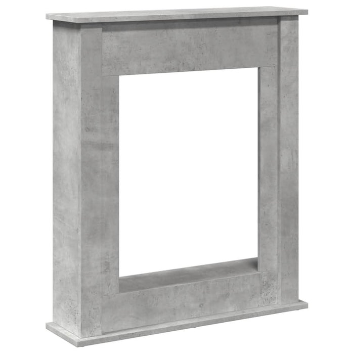 Mască de șemineu, gri beton, 75x20x87,5 cm, lemn prelucrat - WALTI WALTI