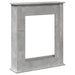 Mască de șemineu, gri beton, 75x20x87,5 cm, lemn prelucrat - WALTI WALTI