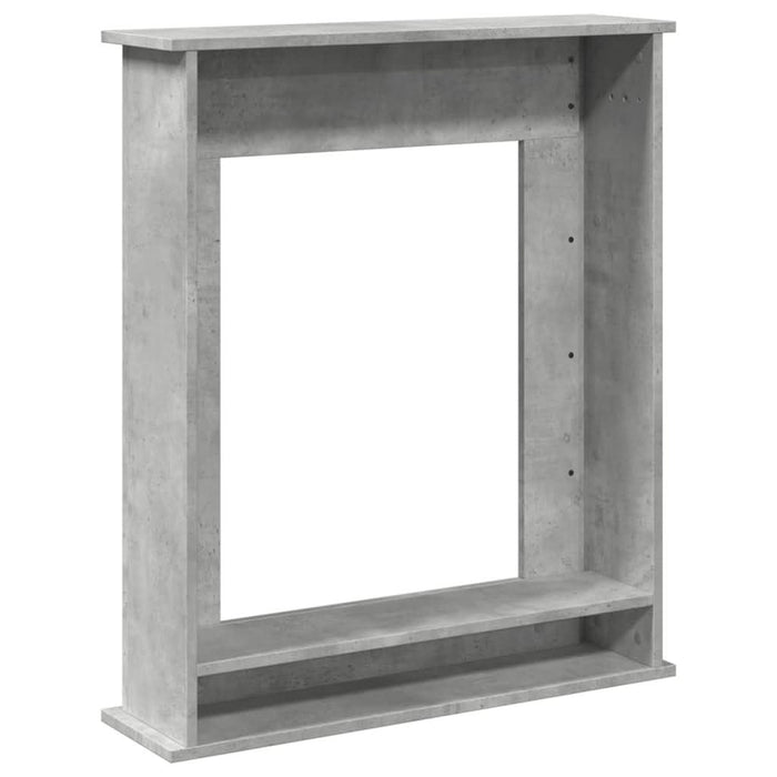 Mască de șemineu, gri beton, 75x20x87,5 cm, lemn prelucrat - WALTI WALTI