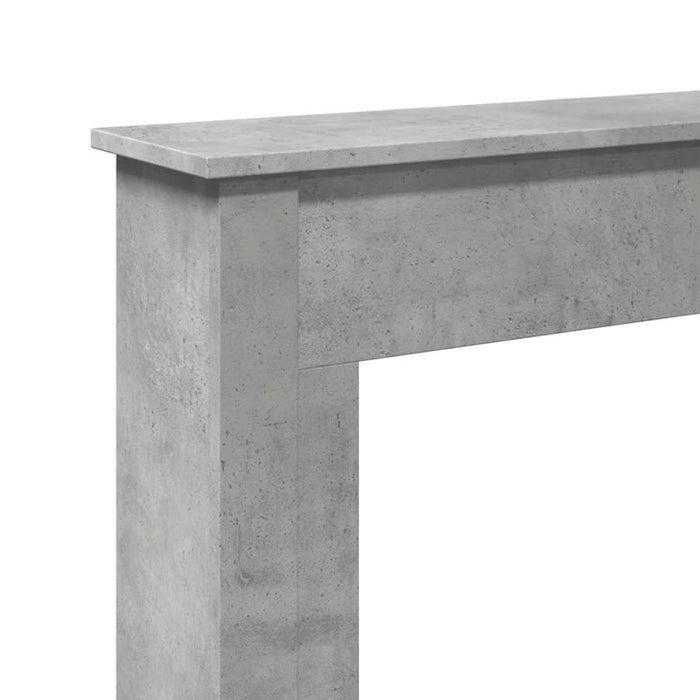 Mască de șemineu, gri beton, 75x20x87,5 cm, lemn prelucrat - WALTI WALTI