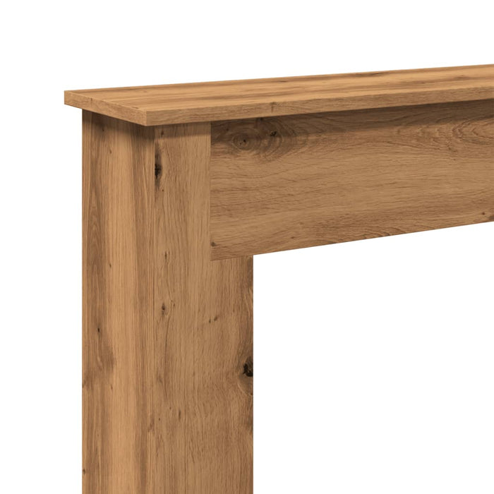 Mască șemineu, stejar artizanal, 75x20x87,5 cm, lemn prelucrat - WALTI WALTI