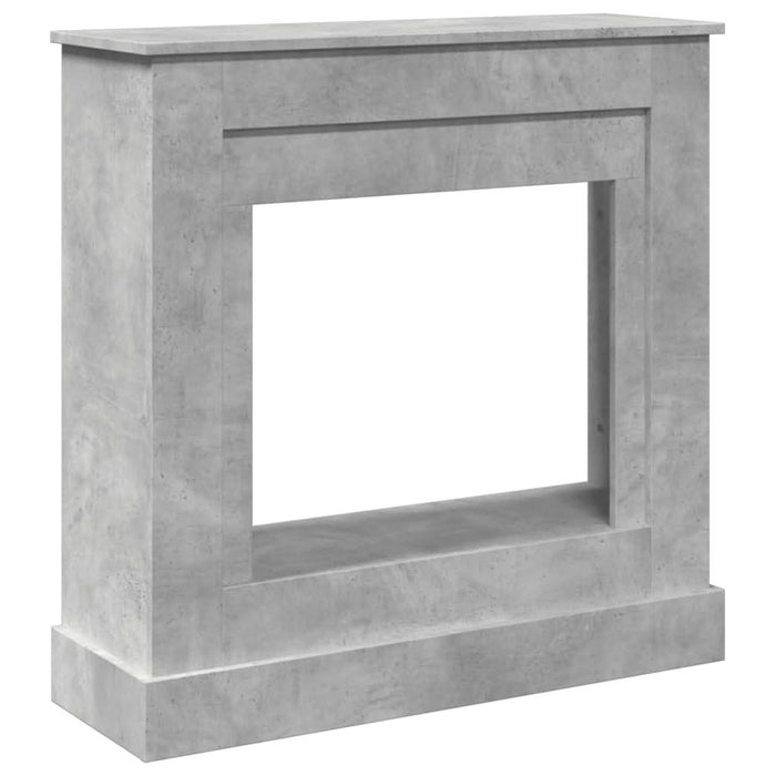 Mască de șemineu, gri beton, 90x30x90 cm, lemn prelucrat - WALTI WALTI