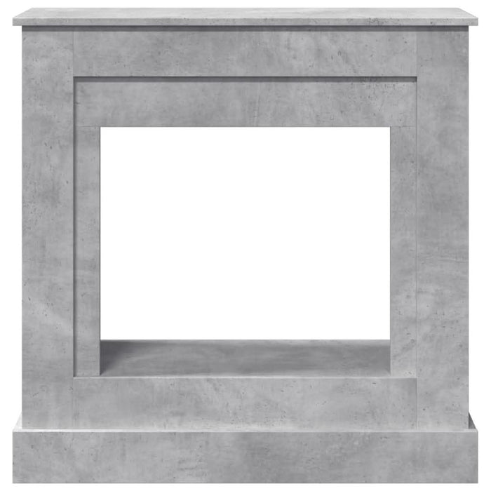 Mască de șemineu, gri beton, 90x30x90 cm, lemn prelucrat - WALTI WALTI