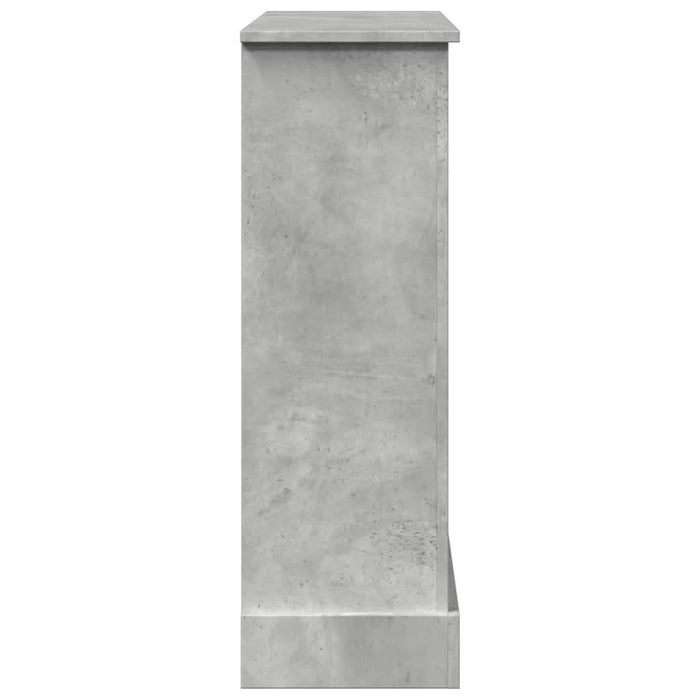 Mască de șemineu, gri beton, 90x30x90 cm, lemn prelucrat - WALTI WALTI