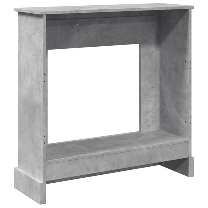 Mască de șemineu, gri beton, 90x30x90 cm, lemn prelucrat - WALTI WALTI