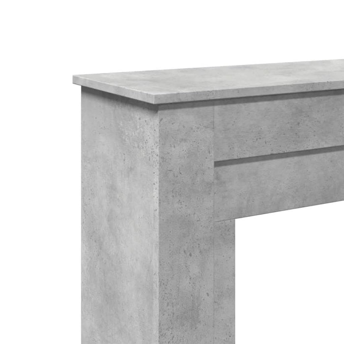 Mască de șemineu, gri beton, 90x30x90 cm, lemn prelucrat - WALTI WALTI