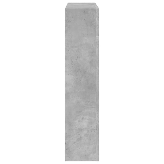 Mască de șemineu, gri beton, 81x18x82 cm, lemn prelucrat - WALTI WALTI