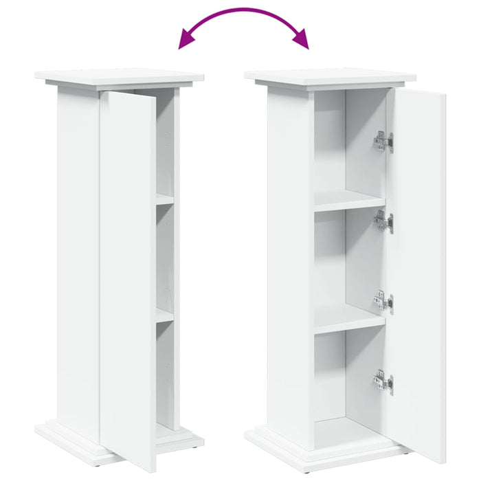 Suport prezentare cu depozitare alb 31x30x90 cm lemn prelucrat - WALTI WALTI