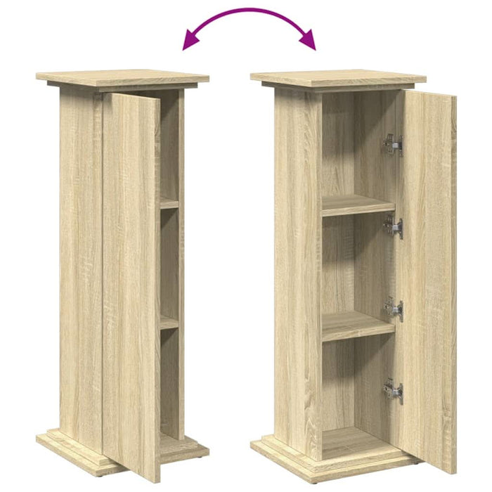 Suport prezentare cu depozitare sonoma stejar 31x30x90 cm lemn - WALTI WALTI