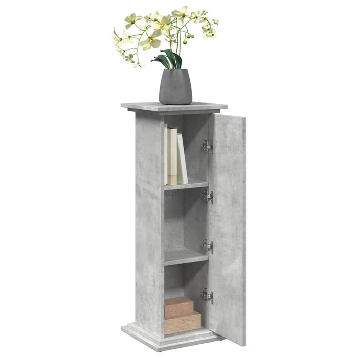 Suport prezentare cu depozitare gri beton 31x30x90 cm lemn - WALTI WALTI