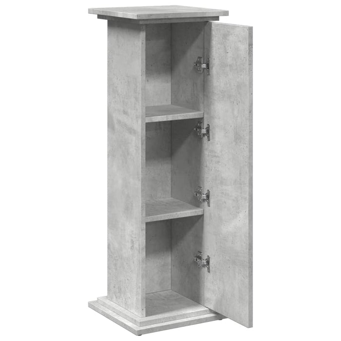 Suport prezentare cu depozitare gri beton 31x30x90 cm lemn - WALTI WALTI