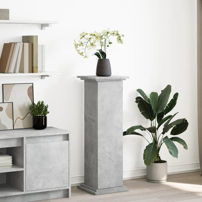 Suport prezentare cu depozitare gri beton 31x30x90 cm lemn - WALTI WALTI