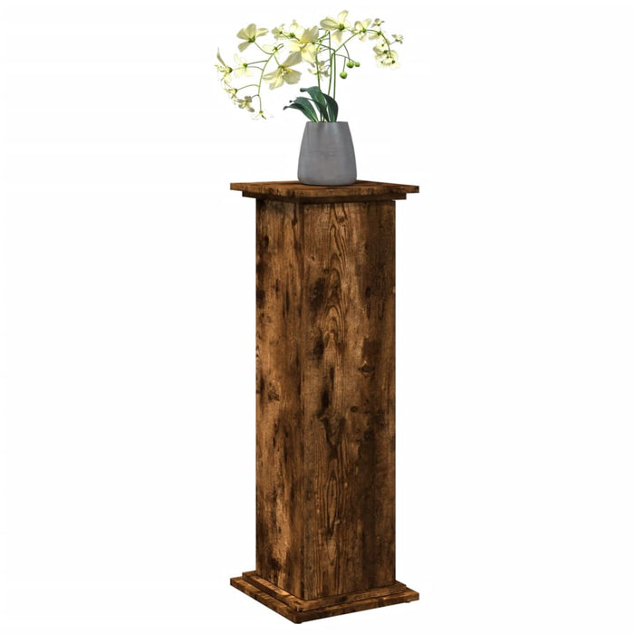 Suport prezentare cu depozitare stejar fumuriu 31x30x90 cm lemn - WALTI WALTI
