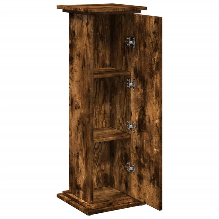 Suport prezentare cu depozitare stejar fumuriu 31x30x90 cm lemn - WALTI WALTI