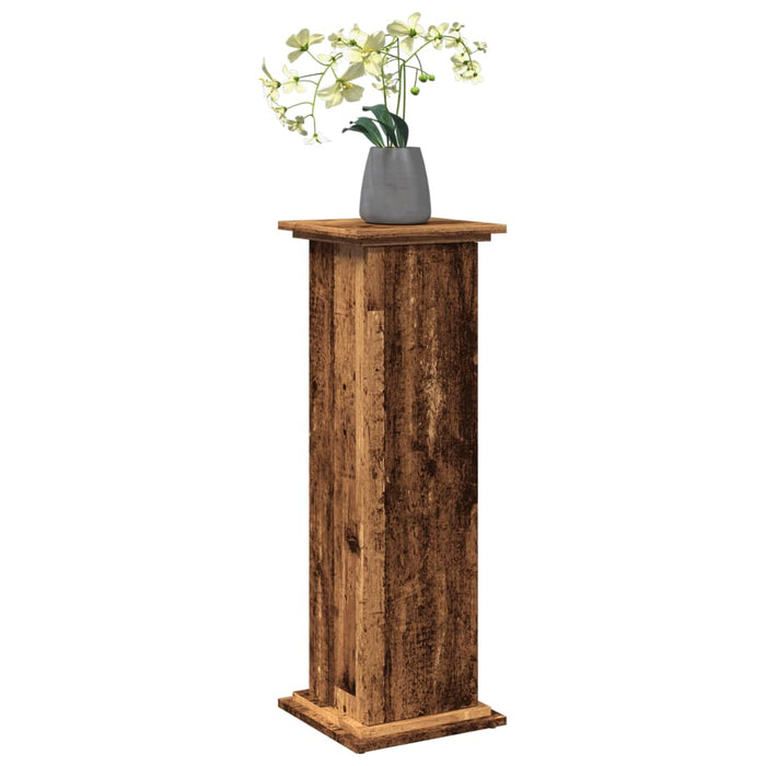 Suport prezentare cu depozitare lemn vechi 31x30x90cm lemn - WALTI WALTI