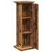 Suport prezentare cu depozitare lemn vechi 31x30x90cm lemn - WALTI WALTI