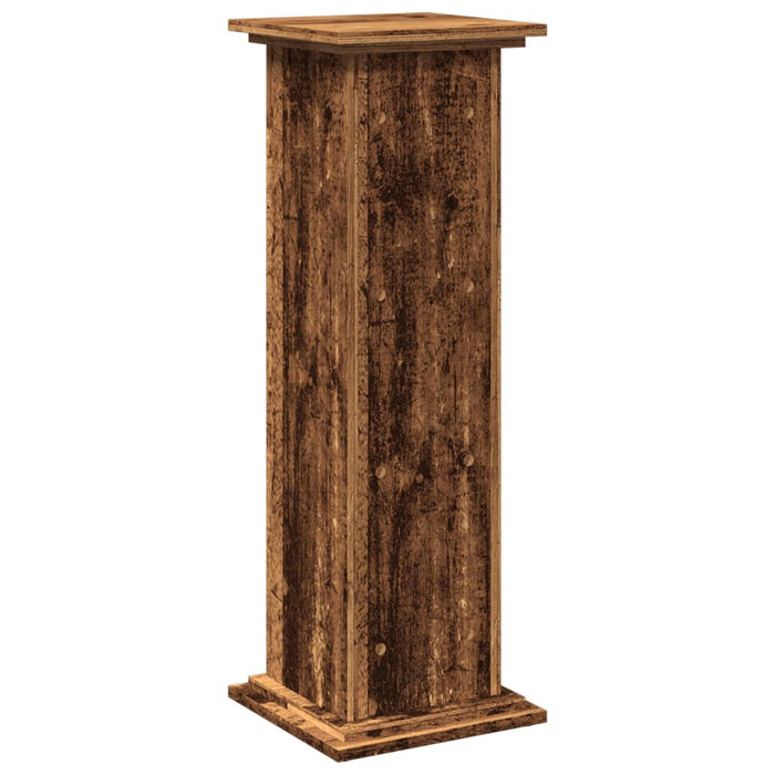 Suport prezentare cu depozitare lemn vechi 31x30x90cm lemn - WALTI WALTI