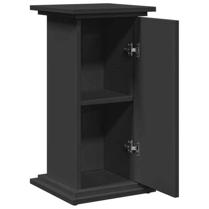 Suport prezentare cu depozitare negru 31x30x60cm lemn prelucrat WALTI