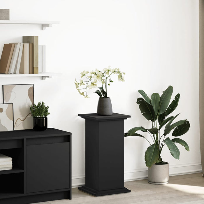Suport prezentare cu depozitare negru 31x30x60cm lemn prelucrat WALTI