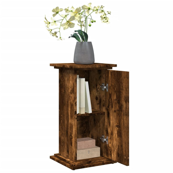 Suport prezentare cu depozitare stejar fumuriu 31x30x60 cm lemn - WALTI WALTI