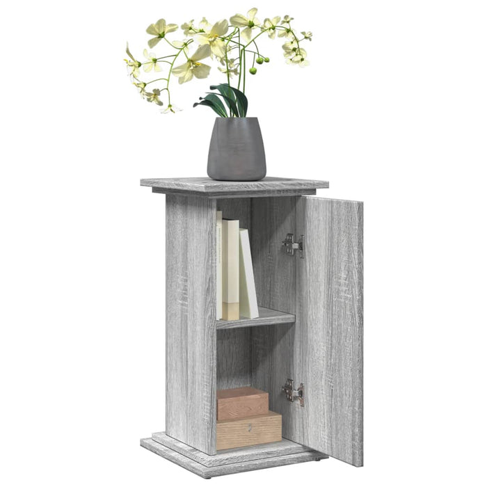 Suport prezentare cu depozitare sonoma gri 31x30x60 cm lemn - WALTI WALTI