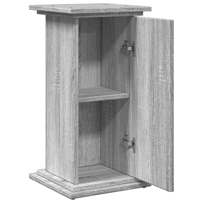 Suport prezentare cu depozitare sonoma gri 31x30x60 cm lemn - WALTI WALTI