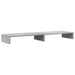 Suport de monitor, gri beton, 100x27x10 cm, lemn prelucrat - WALTI WALTI