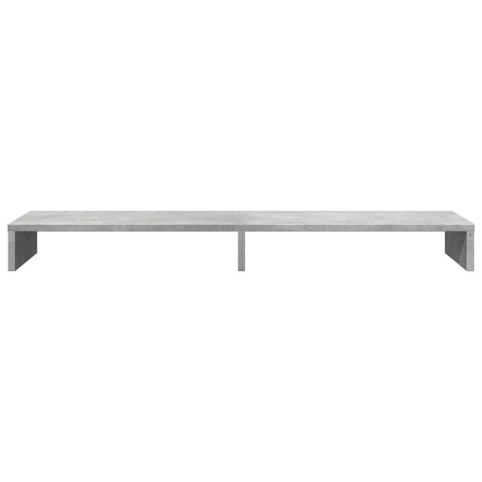 Suport de monitor, gri beton, 100x27x10 cm, lemn prelucrat - WALTI WALTI