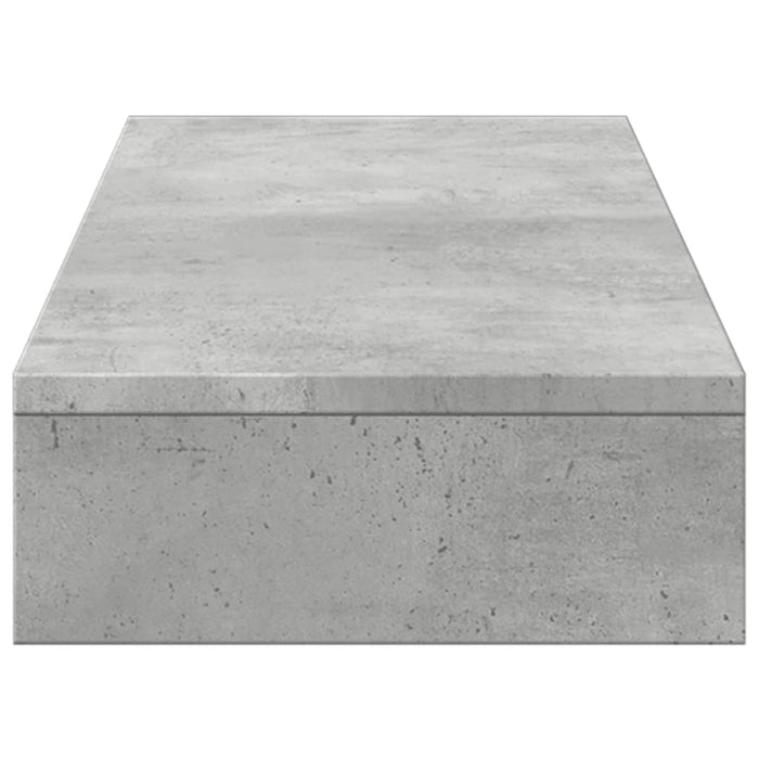 Suport de monitor, gri beton, 100x27x10 cm, lemn prelucrat - WALTI WALTI