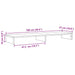 Suport de monitor, gri beton, 100x27x10 cm, lemn prelucrat - WALTI WALTI