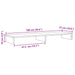 Suport de monitor, stejar fumuriu, 100x27x10 cm, lemn prelucrat - WALTI WALTI