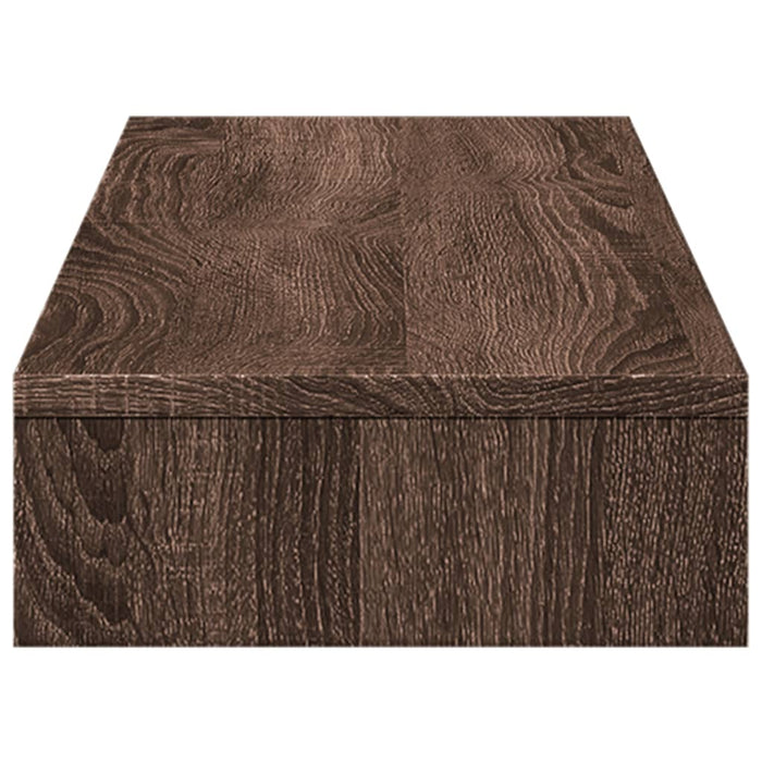 Suport de monitor, stejar maro, 100x27x10 cm, lemn prelucrat WALTI