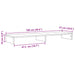 Suport monitor, lemn vechi, 100x27x10 cm, lemn prelucrat - WALTI WALTI