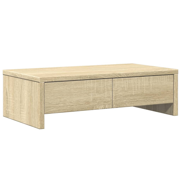 Suport monitor cu sertare, stejar sonoma, 50x27x15 cm, lemn - WALTI WALTI