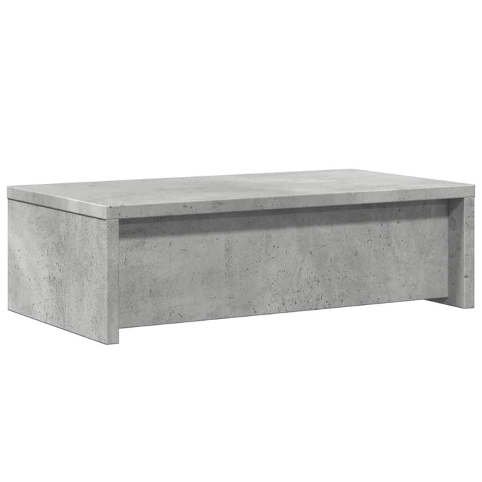Suport monitor cu sertare gri beton 50x27x15 cm lemn prelucrat - WALTI WALTI